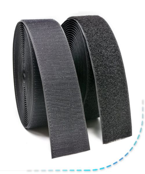 Cinta de velcro para coser 10cm. Parte pincho. Blanco y negro